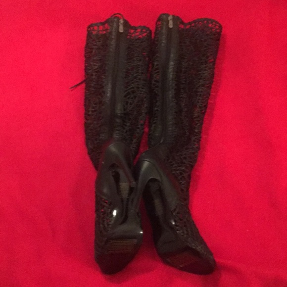 NWOT Over the Knee Faux Leather Boot - Picture 3 of 6
